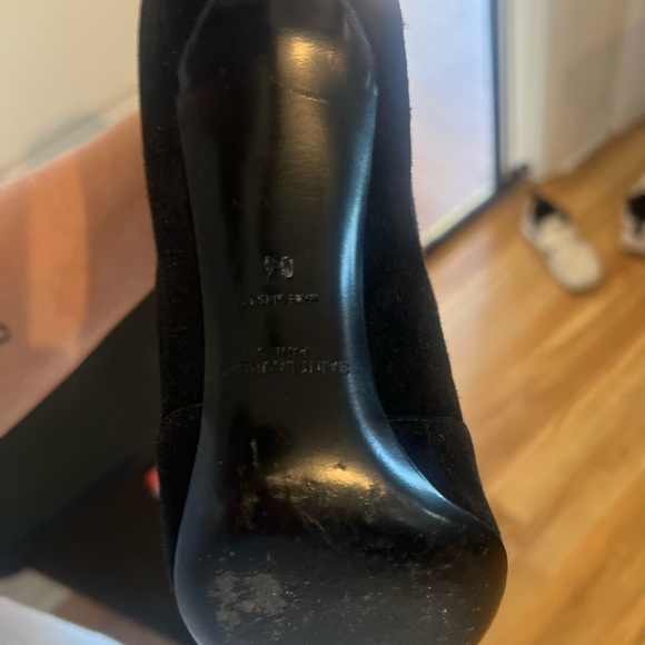 SAINT LAURENT PARIS Suede black booties - Picture 14 of 15